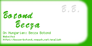 botond becza business card